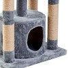 Two by Two Cincinnati - Gray Scratching Post Cat Furniture - 30.5 in. Tall - 4 of 4