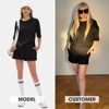 EXLURA Women's Casual Summer 2 Piece Sets 100% Cotton Short Sleeve Tshirt and Shorts Matching Sweatsuits Lounge Set 2025 - 2 of 4