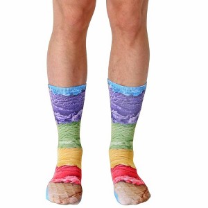 Living Royal Ice Cream Photo Print Crew Socks - 1 of 1