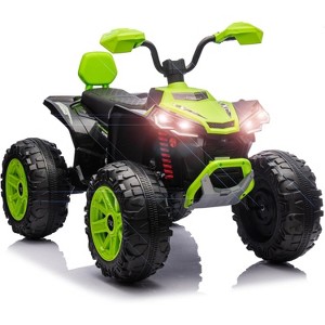 2-Seater 24V Kids ATV Ride On Quad, Electric 4-Wheeler with Dual 800W Motors, 7Ah Battery, 3 Speeds, Bluetooth, Ride On Toy for Ages 3-8 - 1 of 4