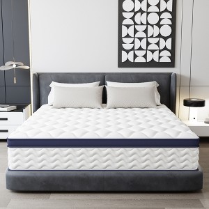 JOYRACER 12" Medium Firm Pillow Top Cooling Gel Hybrid Mattress With Certipur-US Certified Foam - 1 of 4