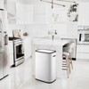 Sensor-operated trash can, 14.5 gallons/55 liters, with soft-closing lid and handle, contactless trash can. - 3 of 4