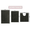 Home Weavers Luxury Collection 100% Cotton Tufted Bathroom Rug Set, Non-Slip Latex Bath Rug Set - 3 of 4