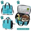 PetAmi Dog Travel Bag, Pet Supplies Organizer with Pockets, Food Container Collapsible Bowls, Gift Accessories Weekend Camping - 2 of 4
