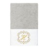 Linum Home Textiles 100% Turkish Cotton MONICA Gold Thread 3PC Embellished Towel Set - 3 of 4