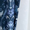 HLC.ME Florence Floral & Birds Back Tab Rod Pocket - Light Blocking Darkening Window Curtains, Set of 2 - 4 of 4