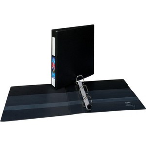 Avery Heavy-Duty Binder, 1-1/2" One Touch Rings, 400-Sheet Capacity, Label Holder, DuraHinge, Black (79991) - 1 of 4