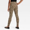 Girls' Leopard Printed Leggings - Cat & Jack™ Beige - 2 of 3