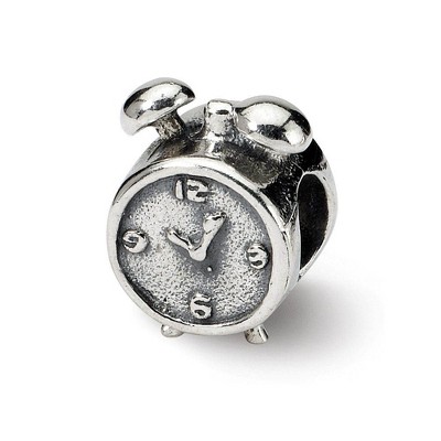 Black Bow Jewelry Sterling Silver Alarm Bead Charm