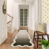 Washable Scalloped Living Room Rugs, Indoor Modern Ombre Soft Non Slip Area Rug for Bedroom, Large Home Decor Carpet for Dining Room - 4 of 4