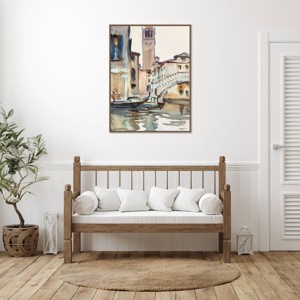 Amanti Art 32"x42" Sargents Venice Studies VIII by John Singer Sargent Framed Canvas Wall Art Print - 1 of 4