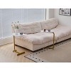 Lirago 2-Piece White C-Shaped Side Tables-Compact Metal End Tables for Sofa & Bed 17.72"W * 11.8"L * 23.62"H - 2 of 4
