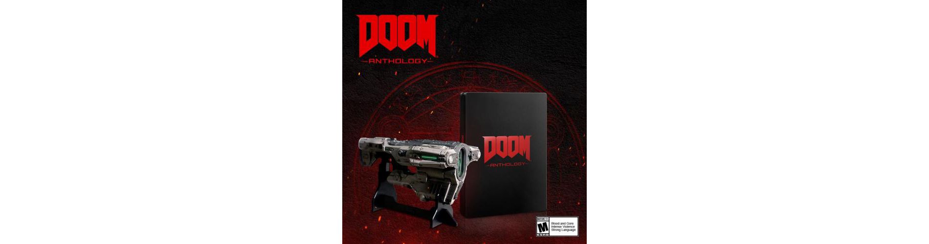 Doom Anthology Steam - For PC - Rated M+17 (Mature) - First Person Shooter - Includes: Exclusive SteelBook and a 5 inch replica of the BFG
