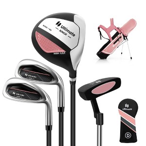 Ultimate Kids Golf Practice Set Junior Complete Golf Club Set for Kids Age 8-10 Years Old Green/Blue/Pink - 1 of 4