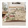 2 - Piece Reversible Rustic Lodge Bedspread Twin Quilt with Sham. All - Season. - 3 of 4