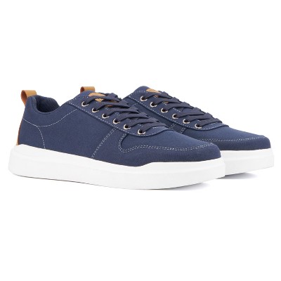 Мужские Reserved Footwear New York Men's Niko Low Top Sneakers - 10.5, NAVY — фото 6