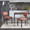 NicBex  Set of 2 Mid-Century Modern Dining Chairs with Ergonomic Design,Upholstered Dinner Chairs with Metal Legs for Kitchen,Living Room - 2 of 4