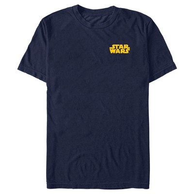 Men's Star Wars Embroidered Yellow Classic Logo T-Shirt