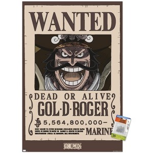 Trends International One Piece - Gol D Roger Wanted Poster Unframed Wall Poster Prints - 1 of 4