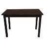 HomeRoots 48" Dark Brown Solid Wood Dining Table - 4 of 4