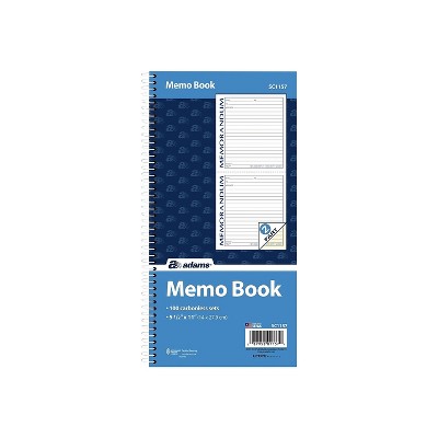 Adams Memo Message Pad 5.5 x 11 Ruled White SC1157