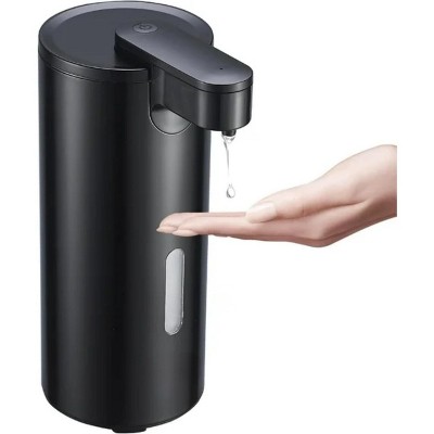 LunaLulinlk Automatic Soap Dispenser, Touchless Soap Dispenser, 3 Adjustable Volume Hand Free Soap Dispenser Black