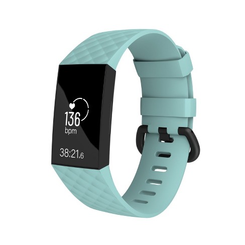 Zodaca Silicone Watch Band Compatible With Fitbit Charge 3, Charge 3 Se And Charge 4, Fitness Tracker Replacement Bands, Mint Green : Target
