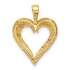 Black Bow Jewelry 14k Yellow Gold Heart Pendant, 18mm - 3 of 4