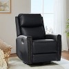 Hilario Fall 30.31''Wide Genuine Leather Swivel Rocker Recliner  Deal of the day | ARTFUL LIVING DESIGN - 3 of 4