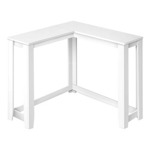 Monarch Specialties Accent Table Console Entryway Narrow Corner Living Room Bedroom White Laminate Contemporary Modern - 1 of 4
