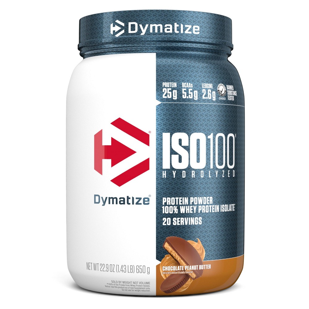 Photos - Vitamins & Minerals Dymatize Nutrition Dymatize 100 Whey Isolate Protein Powder - Chocolate Peanut Butter - 21.2o 