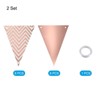Unique Bargains Reusable Triangle Bunting Flags for Wedding Party Decorations 2 Pcs - 3 of 4