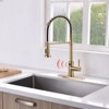GreenEver Touchless Kitchen Faucet,Hands Free Automatic Smart Kitchen Faucet Brushed Nickel Gold Smart Kitchen Faucet - 3 of 4