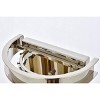 Elegant Lighting Sydney 2 light Matte Black Wall Sconce Golden Teak (Smoky) Royal Cut Crystal - 3 of 4