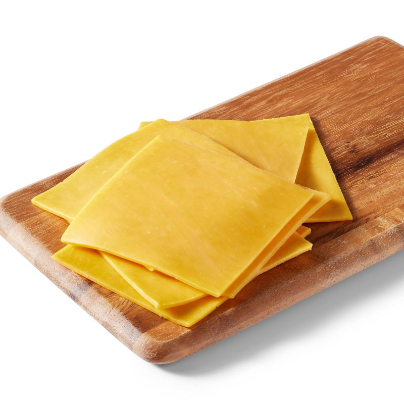 Mild Cheddar Deli Sliced Cheese - 8oz/12 slices - Good &#38; Gather&#8482;, 4 of 5