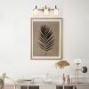 LNC Jacarmellia Polished Gold  and Matte Black with White Fabric  Modern Vanity Lights ,1Light/2 Light/3 Light/4 Light - 4 of 4