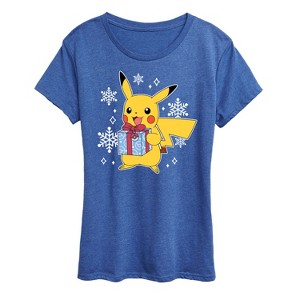 Women's - Pokémon - Pika Presents Short Sleeve Graphic T-Shirt - 1 of 4