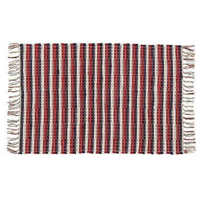 2'x3' Rectangle Cotton Area Rug Red - Park Designs