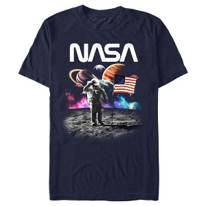 Men's NASA Astronaut Moon Flag T-Shirt - 1 of 4