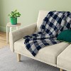 Cozy Woven Check Throw navy/gray - Room Essentials™ - 2 of 4