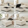 Leather Storage Ottoman Coffee Table with Lift Top - 4 of 4