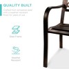 Best Choice Products Outdoor Steel Bench Garden Patio Porch Furniture w/ Floral Design Backrest - 4 of 4