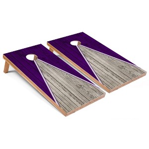 Skip's Garage Purple Pyramid Cornhole Board Set, Includes 2 Boards, 8 Bags & Optional Accessories - 1 of 4