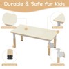Whizmax Kids Table & 6 Chairs Set - Adjustable Height Toddler Table with Storage Box, Graffiti Top & Non-Slip Legs for Ages 2-10 (Daycare/Home) - 4 of 4