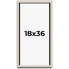 PosterPalooza | Panoramic Minimalist Shadow Box Silver Picture Frame - UV Acrylic, Backing, Hanging Hardware - 2 of 4