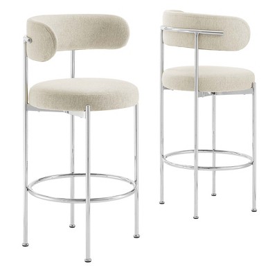 Modway Albie Fabric Bar Stools - Set of 2