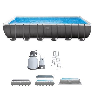 Intex 26363EH 24' x 12' x 52" Rectangular Ultra XTR Frame Swimming Pool w/ Pump - 1 of 4