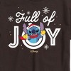 Men's - Lilo and Stitch - Full Of Joy Christmas Short Sleeve Graphic T-Shirt - 2 of 4