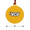 Virginia Commonwealth University Rams Logo Aluminum Holiday Christmas Tree Ornament - 3 of 4