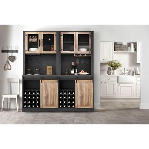 SAINTCY Farmhouse Coffee Bar Cabinet - 1 of 4